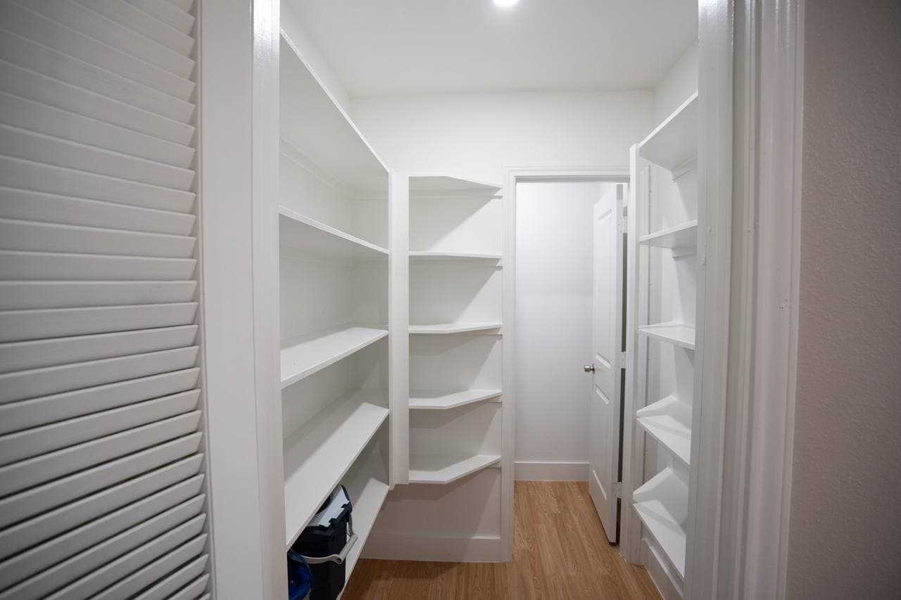 Custom pantry shelving build-out